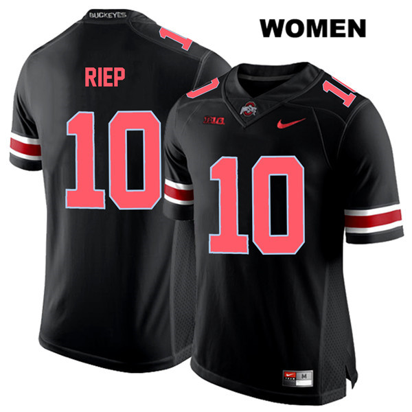 Ohio State Buckeyes Women's Amir Riep #10 Red Number Black Authentic Nike College NCAA Stitched Football Jersey TU19L36XT